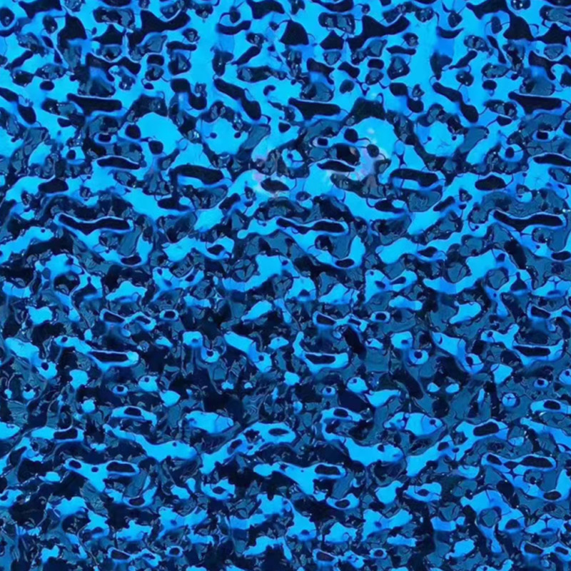 鏡面寶石藍小水波紋